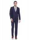 Van Heusen Mens Poly Viscose Notch Lapel Suit (VHSUCSLFV91447_Blue_40)...