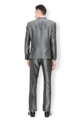 Van Heusen Men's Rayon Grey Two Piece Suit Business Pants Set