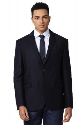 Van Heusen Mens Regular Blazer (VHBZDSLBW75671_Navy_48)