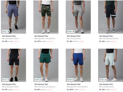 Van Heusen Men's Shorts Upto 70% Off