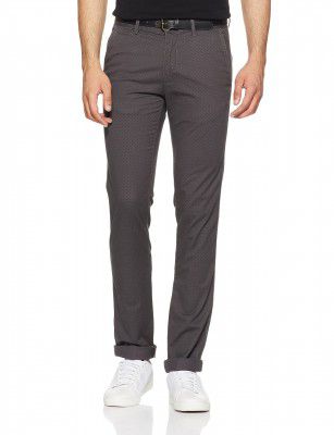 Van Heusen Mens Slim Fit Formal Trousers (VDTF318D009033_Grey_30)