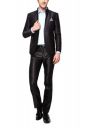 Van Heusen Men's Slim Fit Suit (8907063000683_VDSU1E00983_40_Dark Grey with Black)...