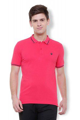 Van Heusen Mens Solid Regular Fit Polo