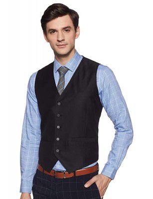 Van Heusen Mens Synthetic Waistcoat