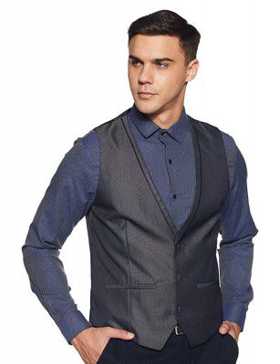 Van Heusen Mens Synthetic Waistcoat