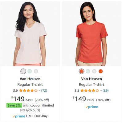 Van Heusen Regular T-shirt upto 70% off