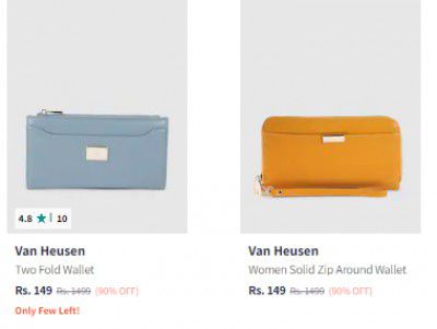 Van Heusen Wallets Starts ₹149 | Upto 90% Off