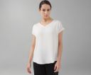 Van Heusen Women's Polyester Regular Fit V-Neck Formal Top