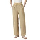 Van Heusen Women's Regular Fit Mid Rise Belted Casual Wide Leg Pants...