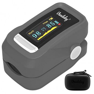 Vandelay Pulse Oximeter Fingertip C101H1 - Blood Oxygen Meter SpO2 & Pulse Monitor