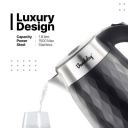 Vandelay Stainless Steel Electric Kettle (1.7L) | (White, 1.8 Liter, 1500 Watt)...
