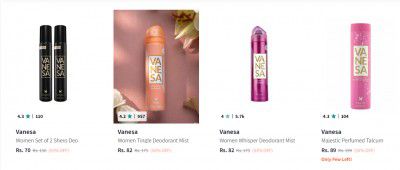 Vanesa Products From ₹65