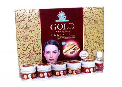 Vania Gold Facial Kit 300g - Anti-Aging, Improves Skin Elasticity, Replenishes Moisture, Nourishes Skin, Enhances Radiance, 6-in-1 Action
