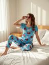 VANIA'S GRACE Women Printed Black Night Suit Set...