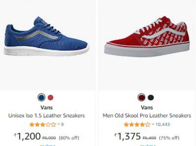 Vans Sneakers Upto 80% Off