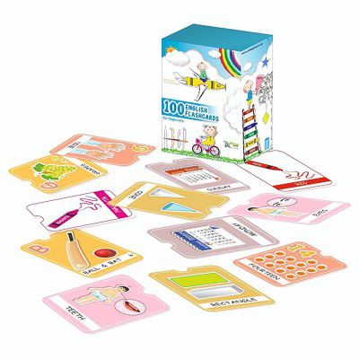 VantageKart Beginners 100 Flashcards for Preschool Kids, Learning Toy for Toddler to Learn English - Colours | Shapes | Alphabets | Numbers | Size | Parts of Body| Days of Week