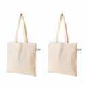 Vantagekart Natural Cotton Plain Tote Shopping Bags - Set of 2...