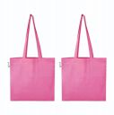 Vantagekart Pink Cotton Plain Tote Shopping Bags with Extra Strong 13\' Handle, Hold 35 Lbs Heavy Duty, Washable, Eco Friendly Biodegradable Canvas Multipurpose Grocery Bag - Set of 2...