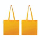 Vantagekart Yellow Cotton Plain Tote Shopping Bags with Extra Strong 13\' Handle, Hold 35 Lbs Heavy Duty, Washable, Eco Friendly Biodegradable Canvas Multipurpose Grocery Bag - Set of 2...