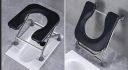 Varietytone commode stool hospital accessories black stool...