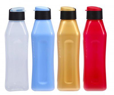 Varmora Aqua Smarty Bottle 1 Ltr (Set of 4) Assorted