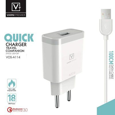VARNi Premier Quick Fast Travel Charger with Type-c USB Cable (VOS-A114_2)