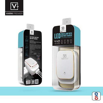 VARNi Premier Touch LAMP with 4 USB Port Charger, with USB Cable (VOS-A3330)