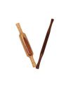 Varsha Funiture Wooden Belan 12 Inch + Free Thin Gujrati Belan 14 inch Rolling Pin (Pack of 2)...