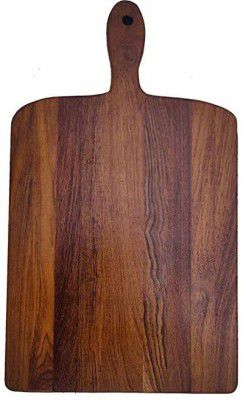 Varsha Funiture Wooden Natural Chopping Cutting Board for Kitchen Vegetables, Fruits & Cheese-(Rustic Natural Brown)