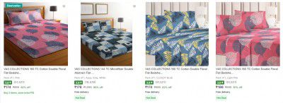 Vas Collections Bedsheets Starts At Rs 209