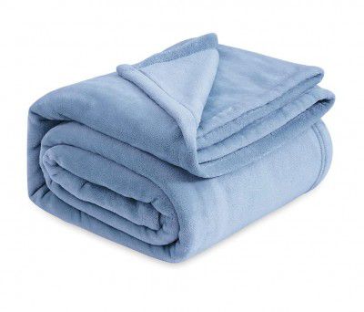 VAS COLLECTIONS Premium Plush Solid Summer Single Bed Dohar/Ac Blanket | 200 GSM Reversible 225X150 Cm - Aqua, Polyester