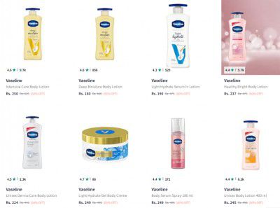 Body Cream And Lotion Upto 62% Off Starts At  Rs 112