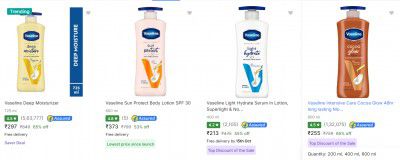 Vaseline Body Lotion Upto 64% Off