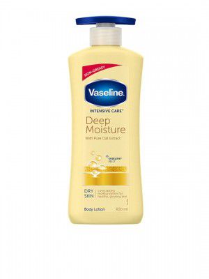 Vaseline Intensive Care Deep Moisture Body Lotion with Pure Oat Extract for Dry Skin 400ml