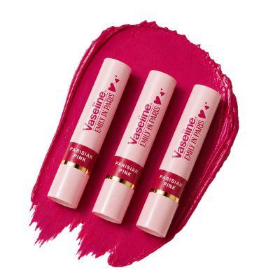 Vaseline Parisian Pink Emily in Paris Limited Edition Pink Tinted Lip Balm Stick 3g 