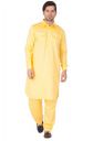 VASTRAMAY Men's Cotton Blend Pathani Kurta Set...