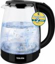 Vasukie 2.0 Litres Electric Glass Kettle | Boil-Dry Protection | 2000W | (Black)...