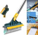 Vasukie 2 in 1 Bathroom Cleaning Brush with Wiper Tiles Cleaning Brush Floor Scrub Bathroom Brush...