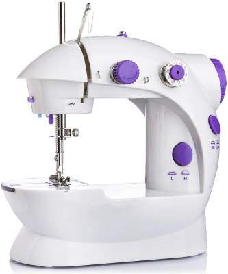 Vasukie Multi Electric Mini 4 in1 Desktop Functional Sewing Machine for Home Stitching Machine
