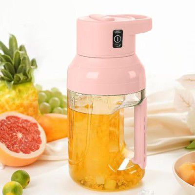 Vasukie Sport Portable Electric Orange Juice with 8 Blades Electric Large Capacity Fruit Juicer