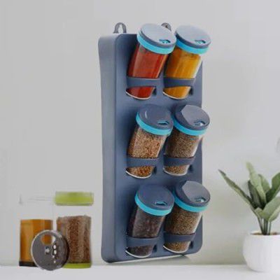 VAZRAAVIP SPACE SAVER SPICE RACK 6 PIECE SPICE SET (PLASTIC)