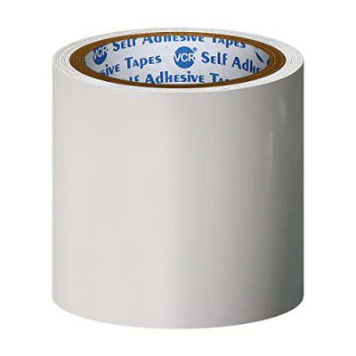 VCR Flex Adhesive Tape White Waterproof - 1.52 Meters Length - 96mm / 04" Width - 1 Roll Per Pack - Seal Repair Tape - Strong Adhesive - Stops Leakage Kitchen Sink