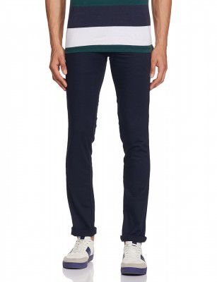 Vdot Mens Slim Fit Casual Trousers (VDTFDPOBL63277_Navy_30)