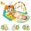 VEBETO Play Gym for Babies 0 to 12 Months (1 Year Warranty) Musical Piano Keyboard Activity Play Mat for Kids Newborn Fitness Rack Hanging Rattles Lights Tunes Music for Baby Boys Girls...