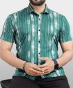 VeBNoR Men Regular Fit Printed Spread Collar Casual Shirt...