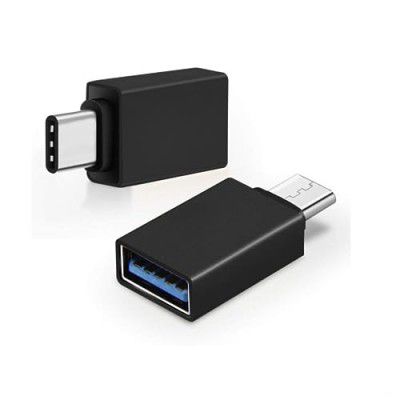 VectByte USB 3.0 & 3.1 Converter Type C OTG Adapter Compatible with MacBook Pro/Air 2019 2018 2017, Galaxy S20 S20+ Ultra Note 10 S9 S8USB Adapter, Surface Go & All Type-C Devices (Black)