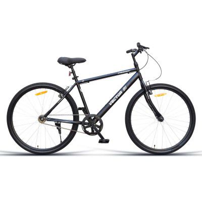 Vector 91 Freedom 26T Matt Black Single Speed Hybrid Cycle