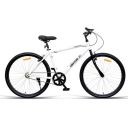 VECTOR 91 Freedom 26T White Single Speed Hybrid Cycle for Men, 18 Inches Steel Frame...
