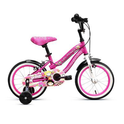 VECTOR 91 Justice League 14T Kids Cycles (Pink & White, Ideal for: 3 to 5 Years Unisex) Frame: 8.3 Inch Steel