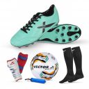 Vector X Combo of NXG Shoe, Pair of Shin Guard & Pair of Stockings, 1 Elevate Football + Pump Full combo Kit...